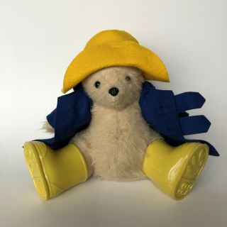 Vintage Paddington Bear Gabrielle Designs England Plush Teddy Yellow Boots