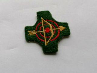 Rare Marksman Qualified Wool Badge,  Irish Defence Forces,  Eire,  Irish Army