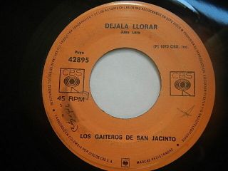 Rare 1973 Colombia Latin 45 Los Gaiteros De San Jacinto - Dejala Llorar Listen