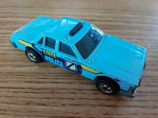 Rare 1983 Hot Wheels Crack Ups Crunch Chief Blue State Police Car Vintage