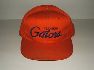 Rare Vintage Florida Gators The Twill Ncaa Football Basketball Snapback Hat