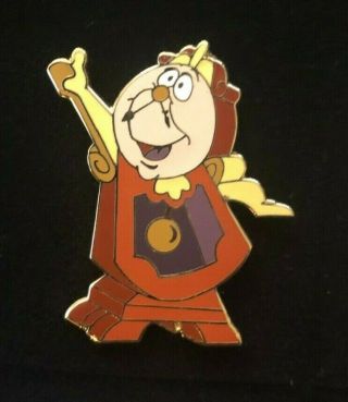 Disney Pin - Wdw - Beauty And The Beast - Cogsworth - Rare Collectible