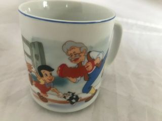 Vintage Rare Walt Disney World Pinocchio Coffee Mug Or Cup Japan Euc