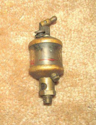 Antique Ex - Cell - O Spindle Oiler Hit Miss Engine Industrial Essex Brass Detroit