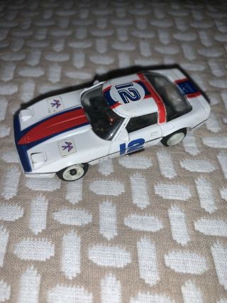 Tyco Magnum 440 Slot Car Nascar 12 Rare Vintage White Red And Blue Collector’s