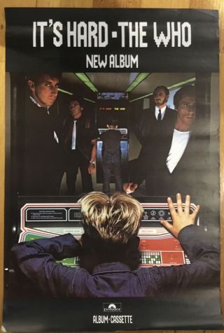 The Who Promo Poster Australia 1982 Rare " It 