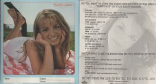 Britney Spears Rare 1999 Aust Only Cd Single,  Book Label Sticker " Sometimes "