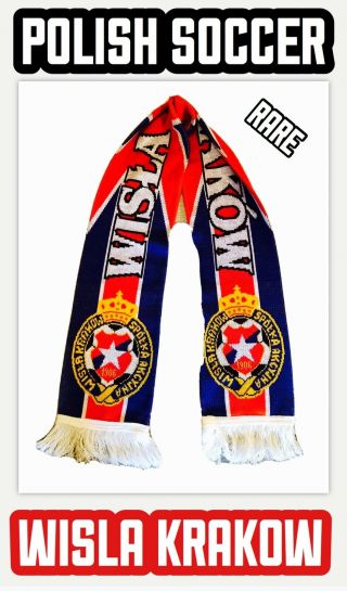 Rare Wisla Krakow Official Club Scarf Collectable Merchandise Soccer Football