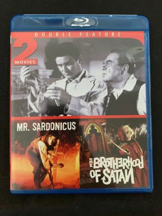 Mr.  Sardonicus/the Brotherhood Of Satan (blu - Ray Disc,  2013) Region A Rare