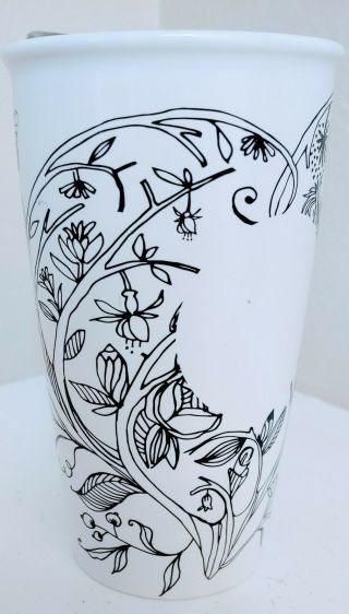 Starbucks Rare Garden Flower Ceramic Lid Travel Tumbler Coffee Mug Cup 2014 12OZ 2