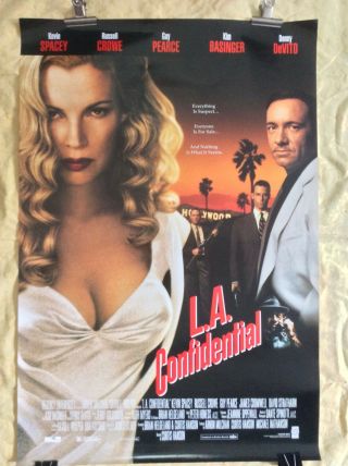 L.  A.  Confidential Rare Us One Sheet Movie Poster Los Angeles Hollywood Crime