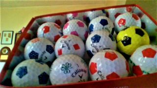 36 Callaway Truvis Soccer Golf Balls Mixed Aaaa - Aaaaa (a Few Might Be Rare