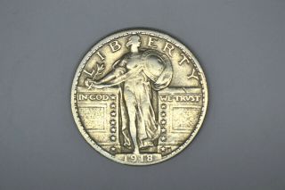 1918 - D Standing Liberty Quarter - Details - Rare Date