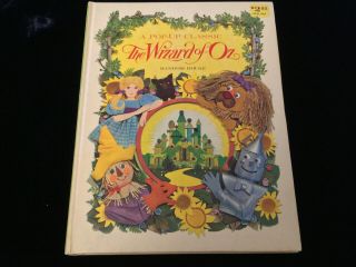 Vintage 60s /70s Pop Up Classic Wizard Of Oz Hc Book Random House Rare Htf