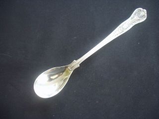 Vintage Silver Plated Jam / Preserve / Cream Serving Spoon Kings Pattern 8.  75 "