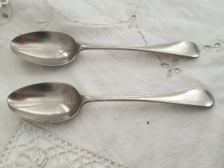 Vintage Cutlery Neveda Silver Plate D&a Fiddle Desert Spoons X 4