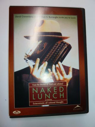 Naked Lunch Dvd Surreal Mystery Movie William S Burroughs David Cronenberg Rare