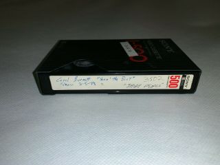 1978 The Carol Burnett Show Rare Betamax Tape Recorded From Tv With Commercials