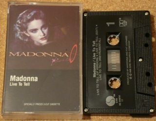 Madonna - Live To Tell - Rare Canada 3track Cassette Tape Single