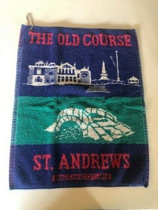 Vintage Golf Towel The Old Course St.  Andrews Made In Scotland