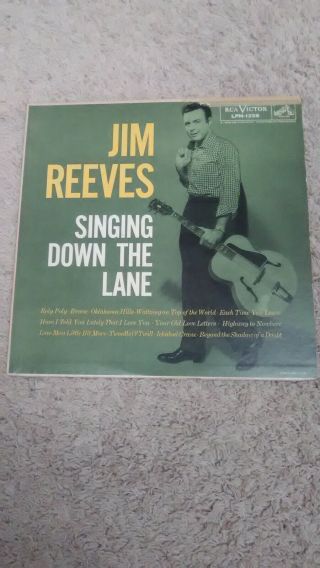 Rare Jim Reeves Lp Singing Down The Lane