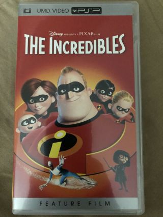 The Incredibles (umd Video,  2005) Pixar Rare For Psp Only