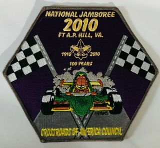 Large Boy Scouts Of America F1 Motor Racing Garfield 2010 Patch Badge Rare (p21)