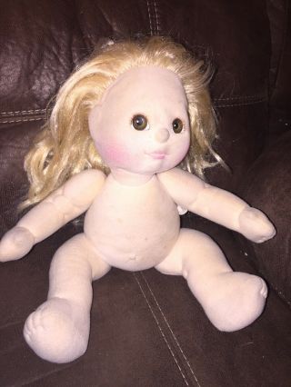 Vintage 1985 Mattel My Child Doll Blonde Hair Brown Eyes