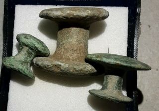 Very Rare,  Lot3,  Ancient Roman Bronze Belt Mounts Fittings,  200ad