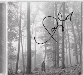 Taylor Swift Hand - Signed “in The Trees” Folklore Limited Edition Deluxe Cd Rare