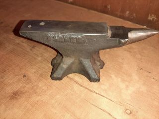 Antique Vintage Metal Jewelers Mini Anvil 4lbs Rare And Awesome.