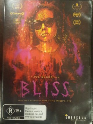 Bliss Rare Dvd A Joe Begos Film Vampire Horror Film Dora Madison 2019 Cult Movie