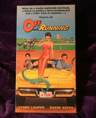 Off And Running (vhs,  1996) Cyndi Lauper,  David Keith; Rare,  Oop