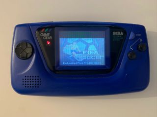Sega Game Gear Launch Edition Blue Handheld System Rare,  Read The Description