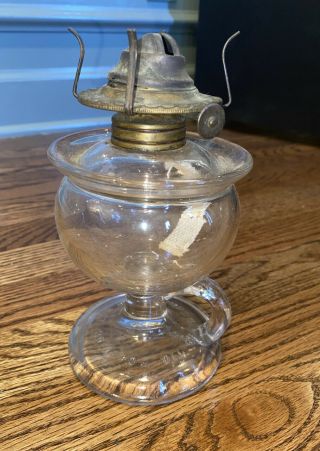 Antique Finger Guard Oil Lamp