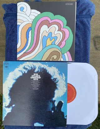 Bob Dylan Greatest Hits Vinyl Lp Record Milton Glaser Poster Rare Vg,  Folk