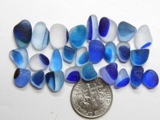 26 Multi Xxs - S Blue Combination S0.  35oz Jq Rare Seaham English Sea Glass