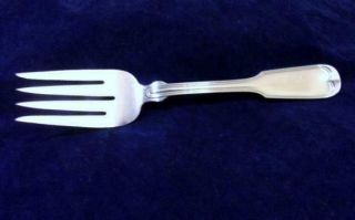 Reed & Barton Fiddle Meat Serving Fork 8 1/2 " Silverplate 1979