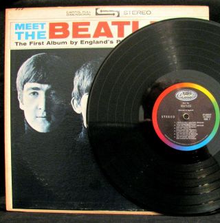 The Beatles Very Rare 1969 Black Label Capitol Record Club Lp Meet The Beatles