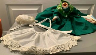 Madame Alexander Ireland 578 Doll Clothes Dress,  Apron,  & Hat For 7 - 8 " Doll