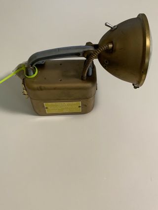 Antique Teledyne Big Beam 287ex Lamp / Flashlight For Hazardous Locations