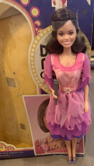 Marie Osmond Doll Mattel Vintage W/ Purple And Pink Dress,  1976