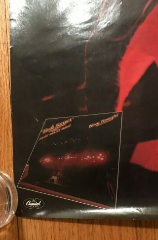Bob Seger and The Silver Bullet Band Nine Tonight Rare Promo Poster Ad 3