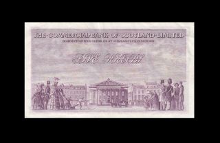 2.  1.  1957 COMMERCIAL BANK OF SCOTLAND 5 POUNDS RARE ( (aUNC)) 2