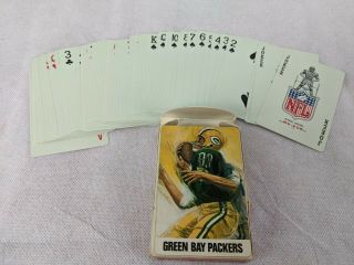 Vintage Rare 1960s Green Bay Packers Football Deck Of Playing Cards Full Deck