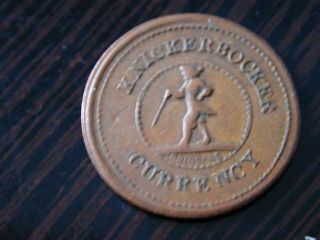 Civil War Token Knickerbocker Bridgens Currency Iou F255 - 390c Rare And