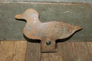 Antique Vtg Duck Shooting Gallery Cast Iron Target Carnival