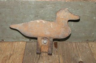 Antique Vtg Duck Shooting Gallery Cast Iron Target Carnival 2