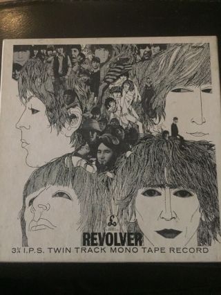 The Beatles :revolver.  Very Rare Uk Reel To Reel Twin Track Mono Tape Ta - Pmc 7009