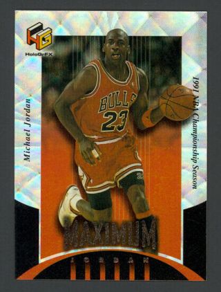 Michael Jordan 1999 - 00 Upper Deck Hologrfx Maximum Jordan Mj1 - Rare - Gem